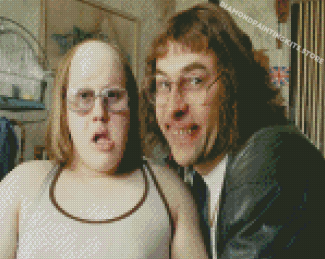 Little Britain Lou And Andy Characters Diamond Painting