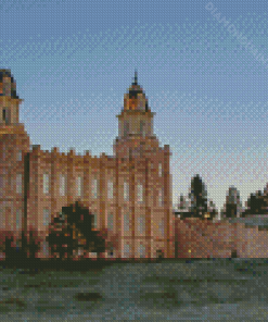 Manti Utah LDS Temple Diamond Painting