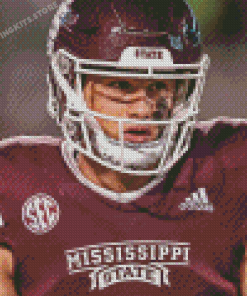 Mississippi State Bulldogs Football Player Diamond Painting