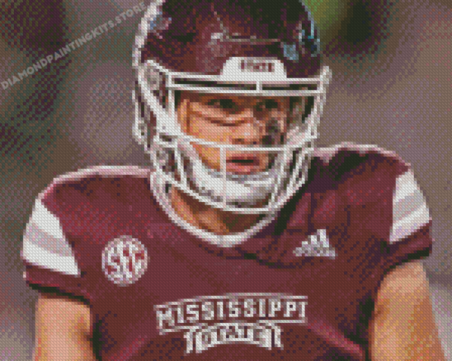 Mississippi State Bulldogs Football Player Diamond Painting