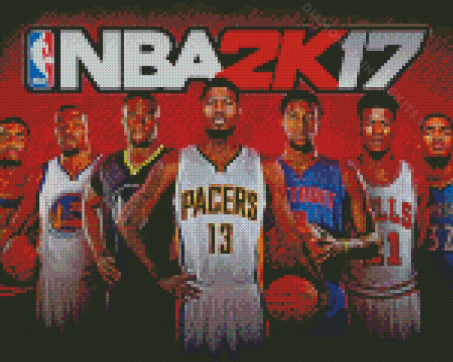 NBA 2k Basketball Game Serie Diamond Painting