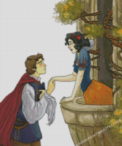 Romantic Snow White And Prince Charming Diamond Painting