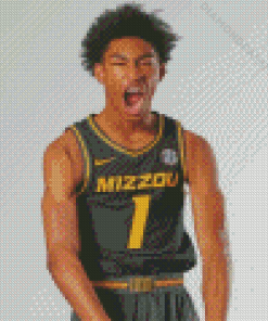 Strong Missouri Tigers Basketball Player Diamond Painting