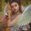 Swan Woman Diamond Painting