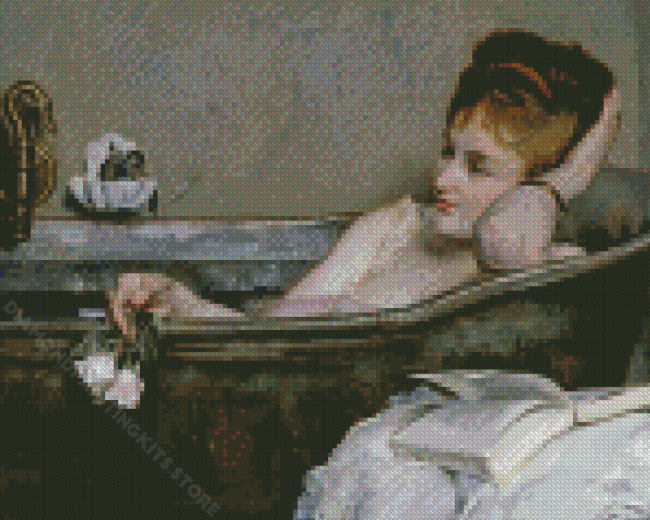 The Bath By Alfred Stevens Diamond Painting