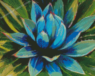 The Blue Agave Plant Diamond Painting
