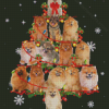 The Christmas Tree Dogs Diamond Painting