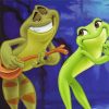 The Princess And The Frog With Guitar Diamond Painting
