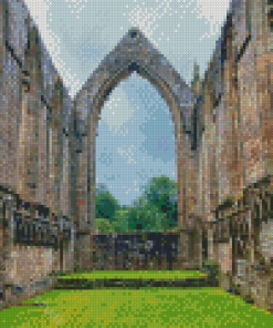 The Bolton Abbey Ruins Diamond Painting