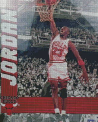 Basketballer Jordan Poster Diamond Painting