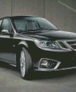 Black Saab Car Diamond painting