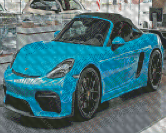 Blue Porsche Boxster Diamond Painting