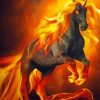 Cool Firehorse Diamond Painting