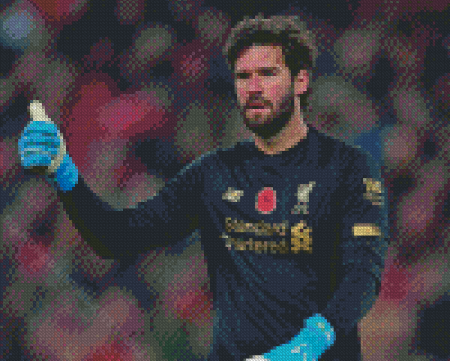 Cool Alisson Goalkeeper Diamond Painting