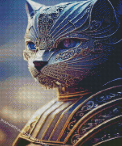 Cool Warrior Cat Diamond Painting