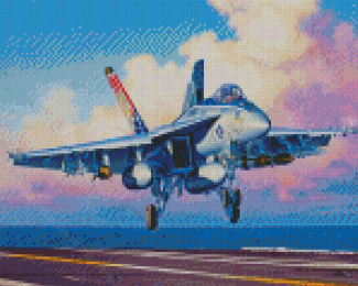 Flying F18 Diamond Painting