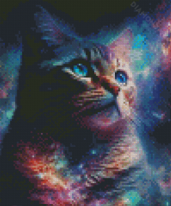 Galaxy Cat Diamond Painting