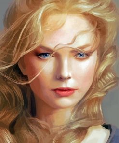Girl With Blond Golden Hair Diamond Painting