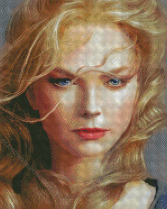 Girl With Blond Golden Hair Diamond Painting