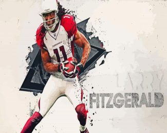 Larry Fitzgerald Poster Diamond Painting