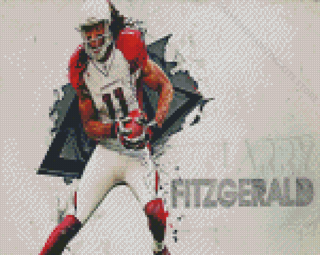 Larry Fitzgerald Poster Diamond Painting