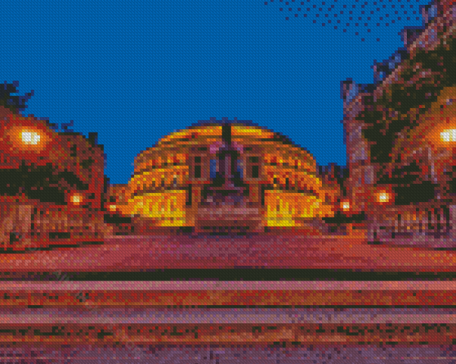 Royal Albert Hall London At Night Diamond Painting