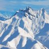 Snowy French Alps Mountains Diamond Painting