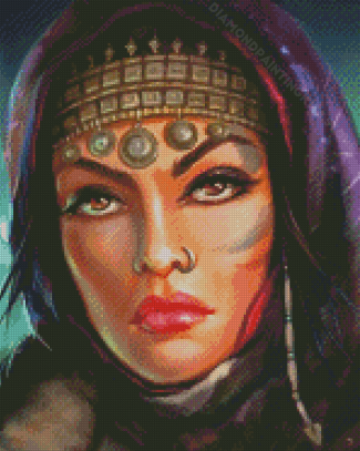 Strong Arabic Woman Diamond Painting