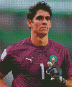 The Goalkeeper Yassine Bounou Diamond Painting