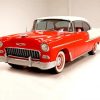 White And Red 55 Chevy Diamond Painting