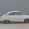 White Buick 1950 Hot Rod Diamond Painting