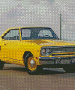1970 Yellow Plymouth Roadrunner Diamond Painting