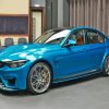 BMW Blue Metallic Car Diamond Painting