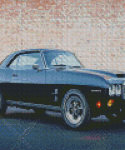 Black 1969 Pontiac Firebird Diamond Painting