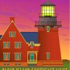 Block Island Lighthouse Poster Diamond Painting