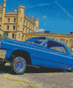 Blue 1964 Chevy Impala Diamond Painting