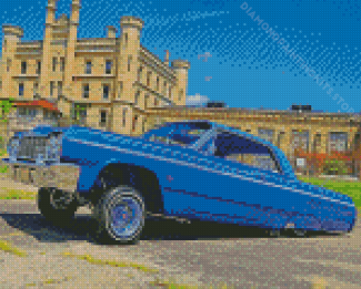 Blue 1964 Chevy Impala Diamond Painting