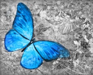 Blue Buttefly Art Diamond Painting