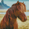 Brown Icelandic Pony Diamond Painting