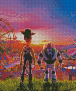 Buzz Lightyear And Woody Back Diamond Painting