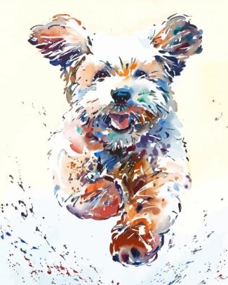 Cockapoodle Dog Art Diamond Painting