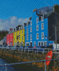Colorful Seaside Houses In Tobermory Diamond Painting