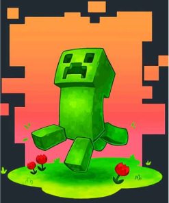Creeper Minecraft Video Game Diamond Painting
