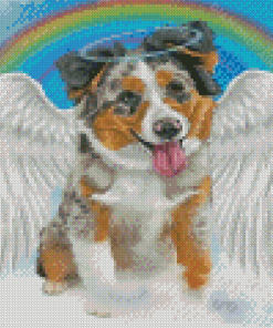 Cute Dog Angel Art Diamond Painting