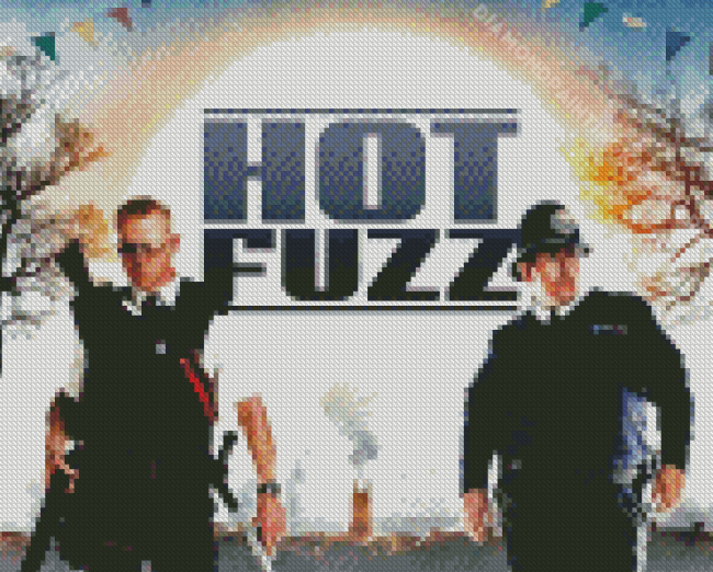 Hot Fuzz Poster Diamond Painting