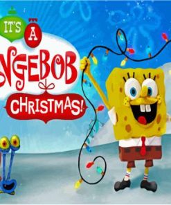 Its A SpongeBob Christmas Animation Poster Diamond Painting