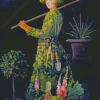 Woman Gardening Diamond Painting