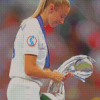 Leah Williamson Holding Trophy Diamond Painting