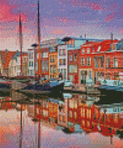 Leiden Netherlands Harbour Diamond Painting