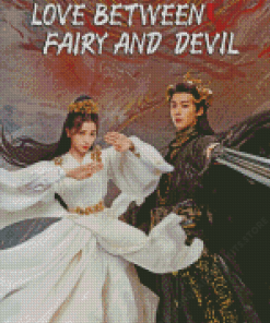 Love Between Fairy And Devil Poster Diamond Painting